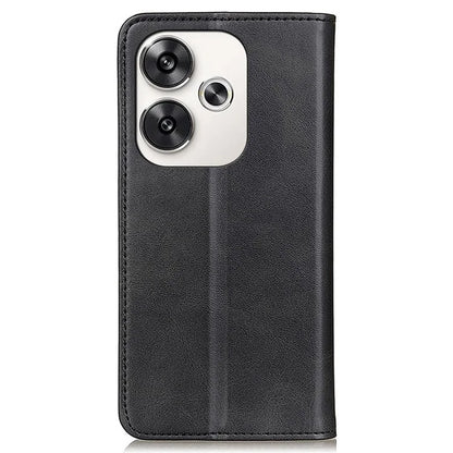 For Xiaomi Poco F6 5G / Redmi Turbo 3 5G Protective Case Split Leather Magnetic Closing Wallet Phone Shell