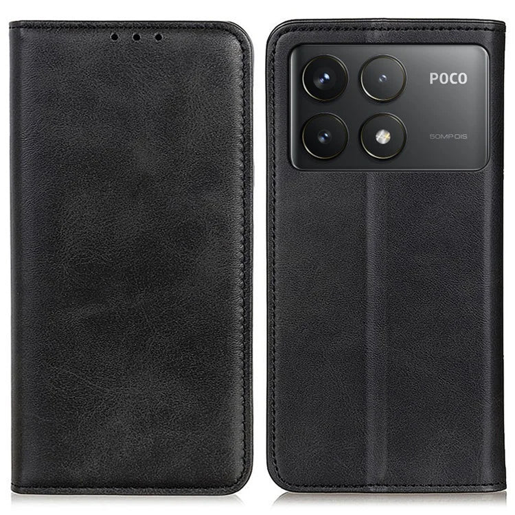 For Xiaomi Redmi K70 5G / K70 Pro 5G / Poco F6 Pro 5G Case Magnetic Closing Split Leather Wallet Phone Cover