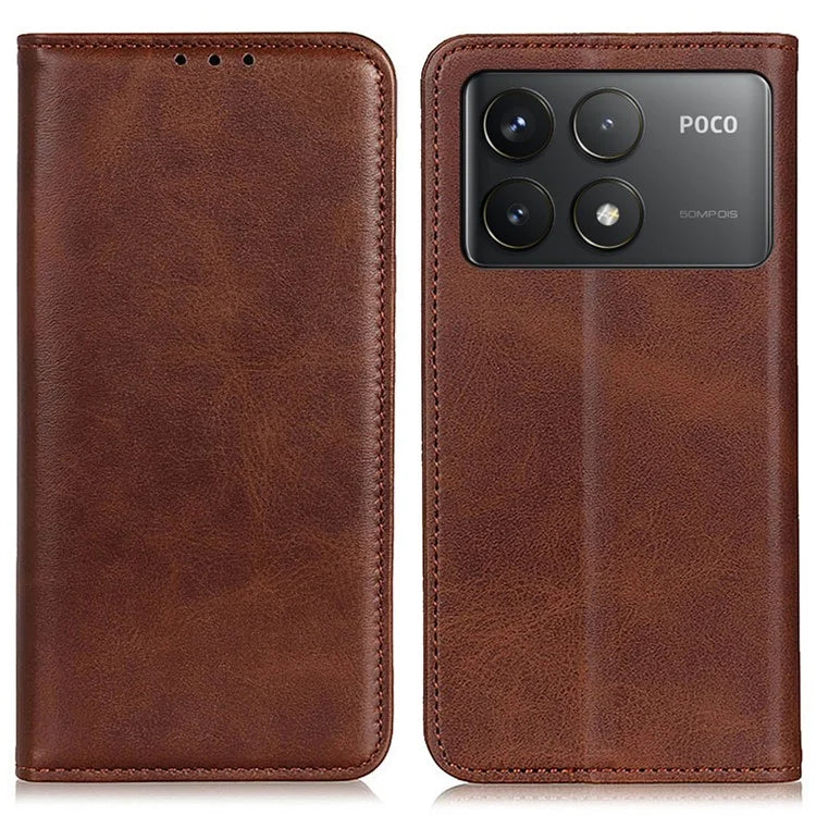For Xiaomi Redmi K70 5G / K70 Pro 5G / Poco F6 Pro 5G Case Magnetic Closing Split Leather Wallet Phone Cover