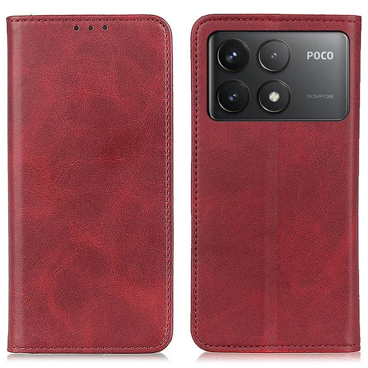 For Xiaomi Redmi K70 5G / K70 Pro 5G / Poco F6 Pro 5G Case Magnetic Closing Split Leather Wallet Phone Cover