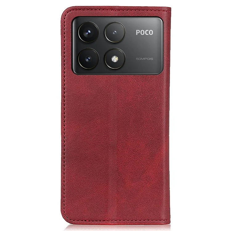 For Xiaomi Redmi K70 5G / K70 Pro 5G / Poco F6 Pro 5G Case Magnetic Closing Split Leather Wallet Phone Cover