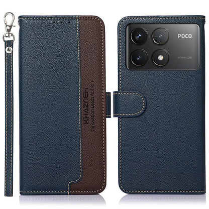 KHAZNEH For Xiaomi Poco F6 Pro 5G / K70 5G / K70 Pro 5G Wallet Case RFID Blocking Leather Phone Cover