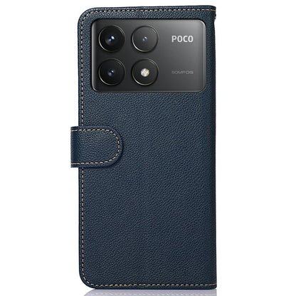 KHAZNEH For Xiaomi Poco F6 Pro 5G / K70 5G / K70 Pro 5G Wallet Case RFID Blocking Leather Phone Cover