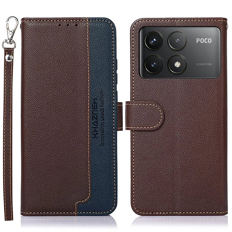 KHAZNEH For Xiaomi Poco F6 Pro 5G / K70 5G / K70 Pro 5G Wallet Case RFID Blocking Leather Phone Cover