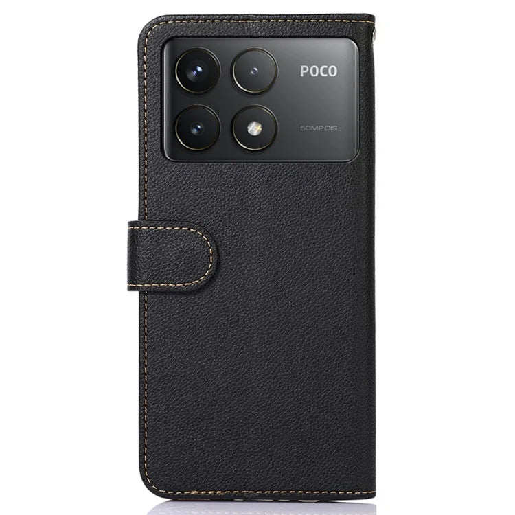 KHAZNEH For Xiaomi Poco F6 Pro 5G / K70 5G / K70 Pro 5G Wallet Case RFID Blocking Leather Phone Cover