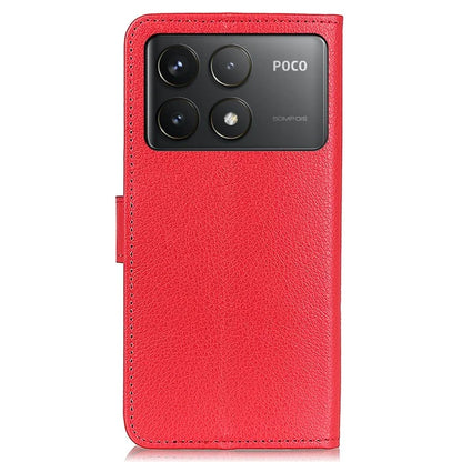 For Xiaomi Poco F6 Pro 5G / Redmi K70 5G / K70 Pro 5G Case Wallet Card Slots Litchi Texture Leather Phone Cover
