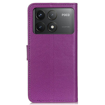 For Xiaomi Poco F6 Pro 5G / Redmi K70 5G / K70 Pro 5G Case Wallet Card Slots Litchi Texture Leather Phone Cover