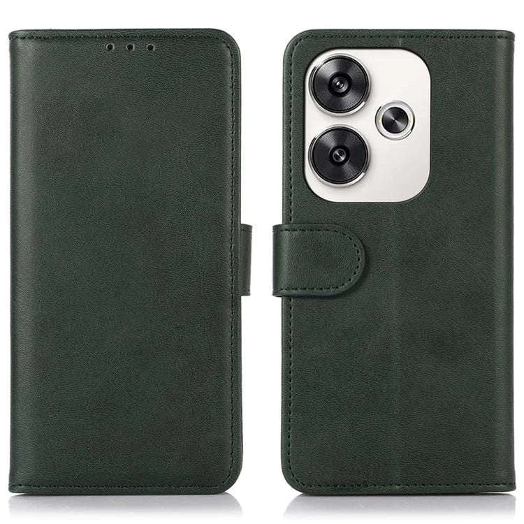 For Xiaomi Poco F6 5G / Redmi Turbo 3 5G Case Cowhide Texture Wallet Leather Phone Cover