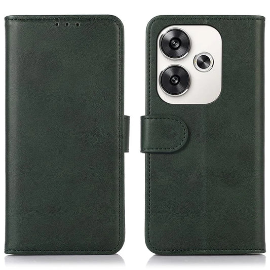 For Xiaomi Poco F6 5G / Redmi Turbo 3 5G Case Cowhide Texture Wallet Leather Phone Cover