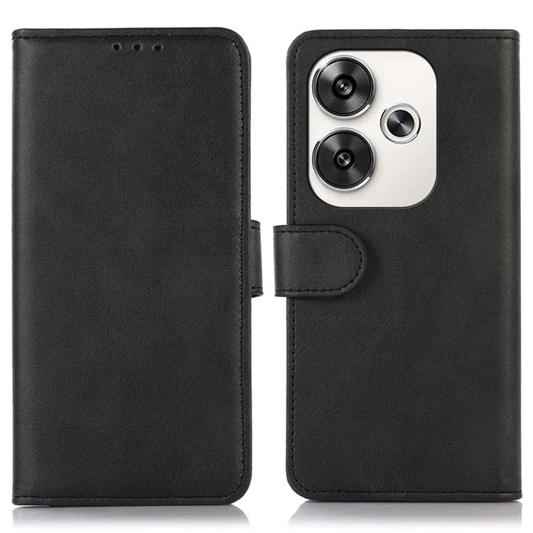 For Xiaomi Poco F6 5G / Redmi Turbo 3 5G Case Cowhide Texture Wallet Leather Phone Cover