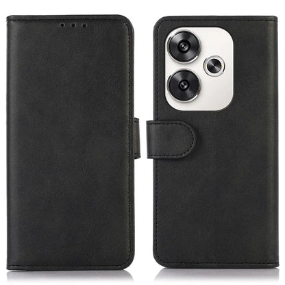 For Xiaomi Poco F6 5G / Redmi Turbo 3 5G Case Cowhide Texture Wallet Leather Phone Cover
