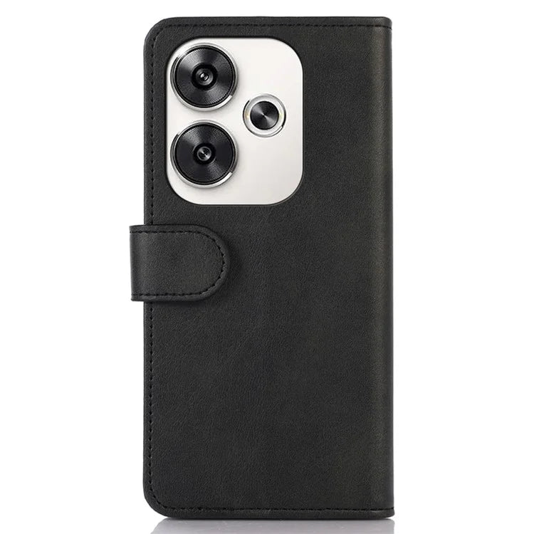 For Xiaomi Poco F6 5G / Redmi Turbo 3 5G Case Cowhide Texture Wallet Leather Phone Cover
