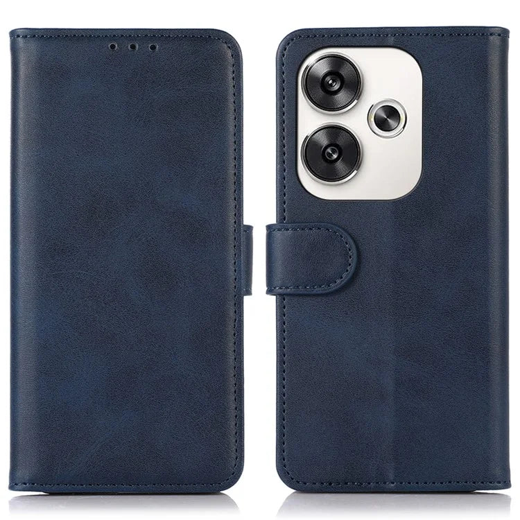 For Xiaomi Poco F6 5G / Redmi Turbo 3 5G Case Cowhide Texture Wallet Leather Phone Cover