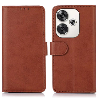 For Xiaomi Poco F6 5G / Redmi Turbo 3 5G Case Cowhide Texture Wallet Leather Phone Cover