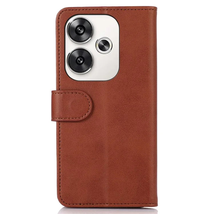 For Xiaomi Poco F6 5G / Redmi Turbo 3 5G Case Cowhide Texture Wallet Leather Phone Cover