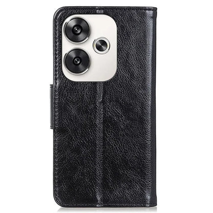 For Xiaomi Poco F6 5G / Turbo 3 5G Case Nappa Texture Split Leather Folio Flip Phone Cover with Wallet