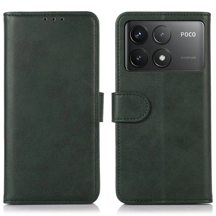 For Xiaomi Poco F6 Pro 5G / Redmi K70 5G / K70 Pro 5G Case Cowhide Texture Wallet Leather Phone Cover