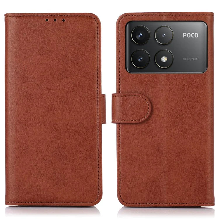For Xiaomi Poco F6 Pro 5G / Redmi K70 5G / K70 Pro 5G Case Cowhide Texture Wallet Leather Phone Cover