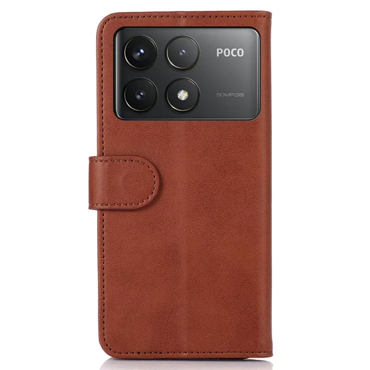 For Xiaomi Poco F6 Pro 5G / Redmi K70 5G / K70 Pro 5G Case Cowhide Texture Wallet Leather Phone Cover