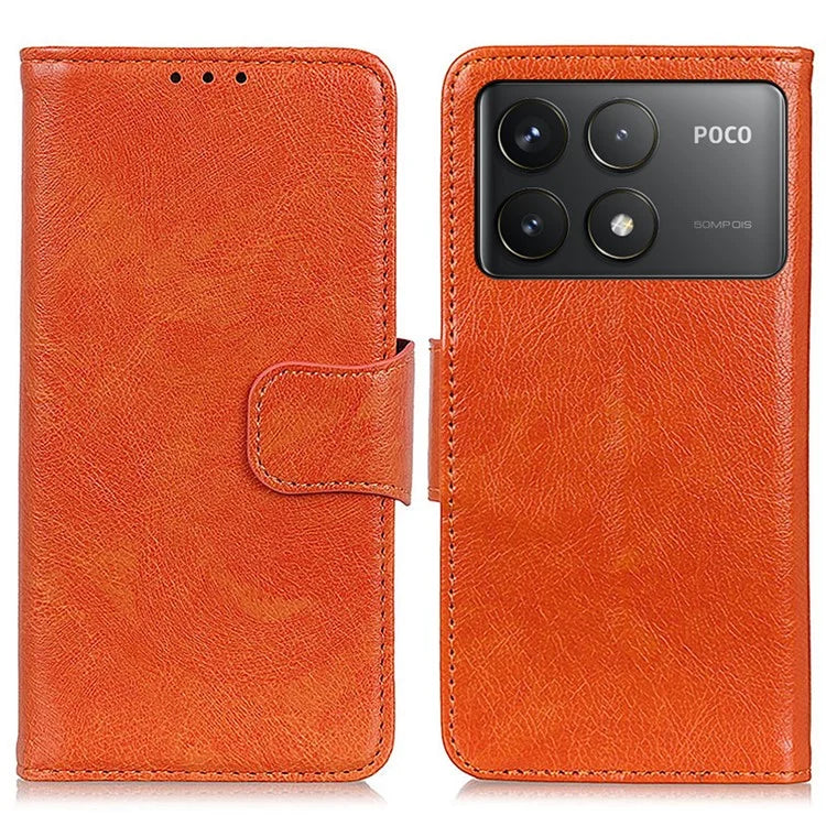 For Xiaomi Poco F6 Pro 5G / Redmi K70 5G / K70 Pro 5G Case Nappa Texture Split Leather Phone Cover