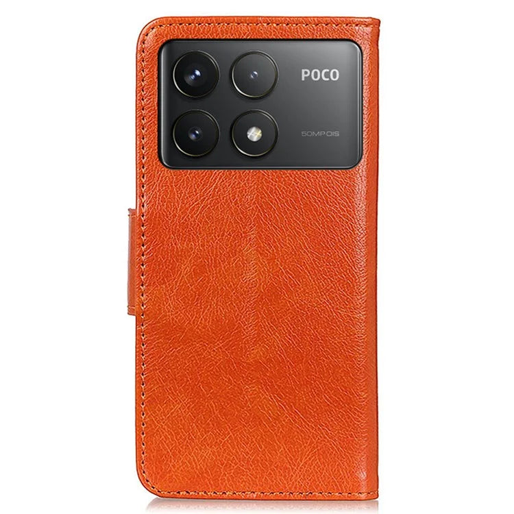 For Xiaomi Poco F6 Pro 5G / Redmi K70 5G / K70 Pro 5G Case Nappa Texture Split Leather Phone Cover