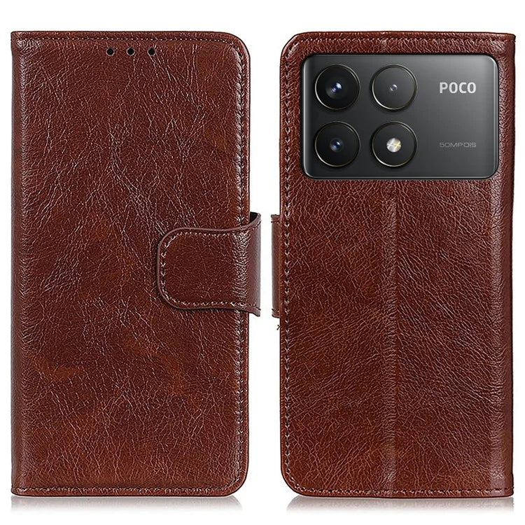 For Xiaomi Poco F6 Pro 5G / Redmi K70 5G / K70 Pro 5G Case Nappa Texture Split Leather Phone Cover