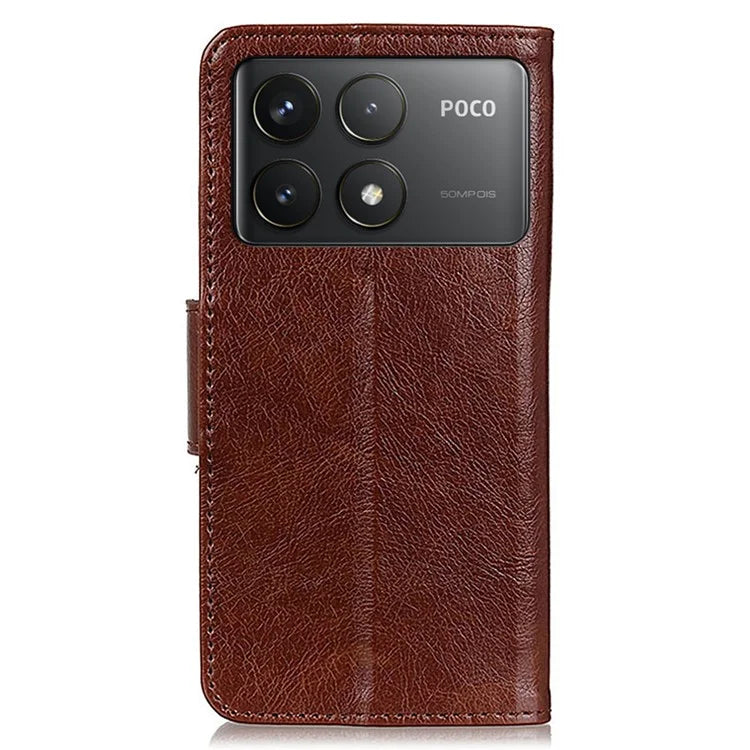 For Xiaomi Poco F6 Pro 5G / Redmi K70 5G / K70 Pro 5G Case Nappa Texture Split Leather Phone Cover