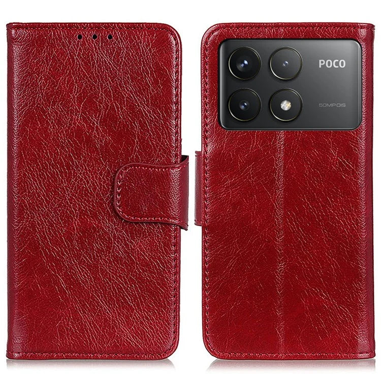 For Xiaomi Poco F6 Pro 5G / Redmi K70 5G / K70 Pro 5G Case Nappa Texture Split Leather Phone Cover
