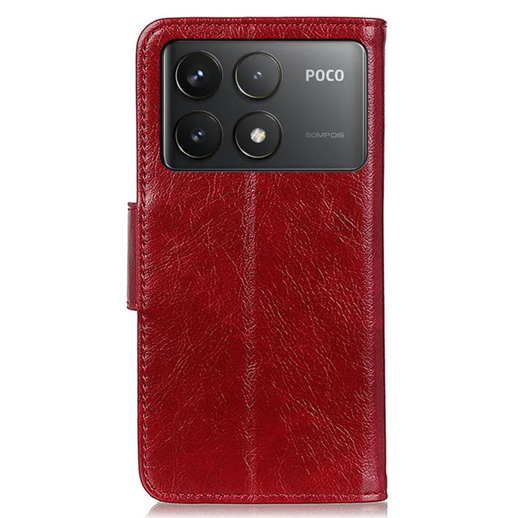 For Xiaomi Poco F6 Pro 5G / Redmi K70 5G / K70 Pro 5G Case Nappa Texture Split Leather Phone Cover