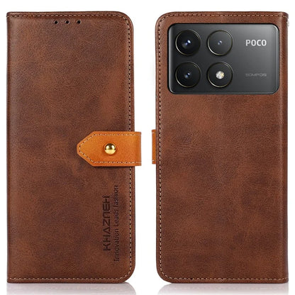 KHAZNEH For Xiaomi Poco F6 Pro 5G / Redmi K70 5G / K70 Pro 5G Leather Case Wallet Phone Cover