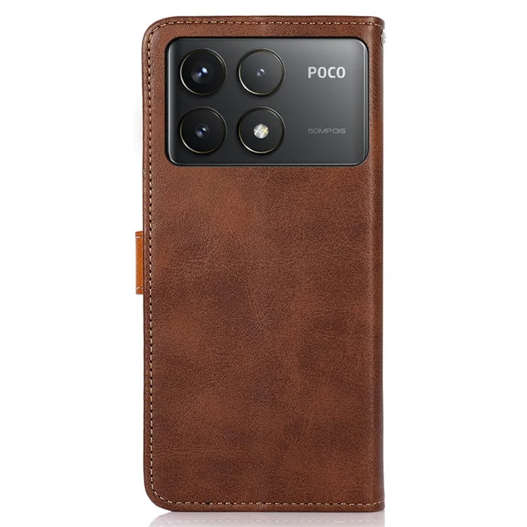 KHAZNEH For Xiaomi Poco F6 Pro 5G / Redmi K70 5G / K70 Pro 5G Leather Case Wallet Phone Cover