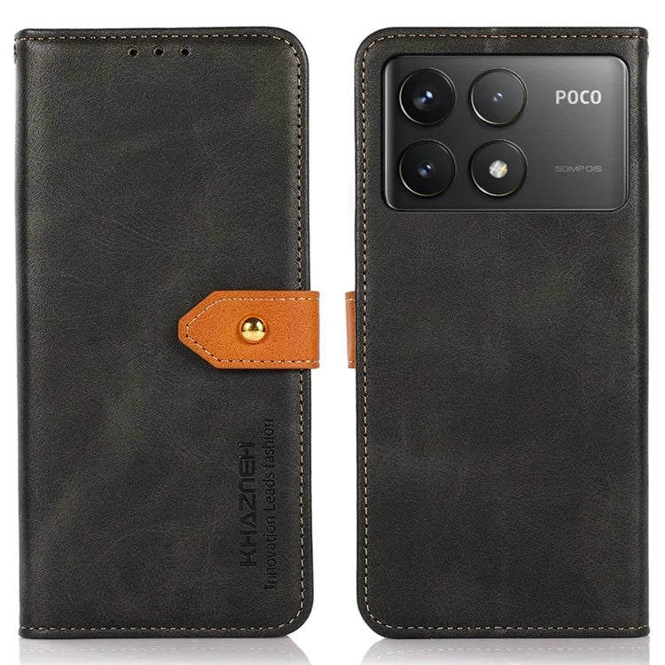 KHAZNEH For Xiaomi Poco F6 Pro 5G / Redmi K70 5G / K70 Pro 5G Leather Case Wallet Phone Cover