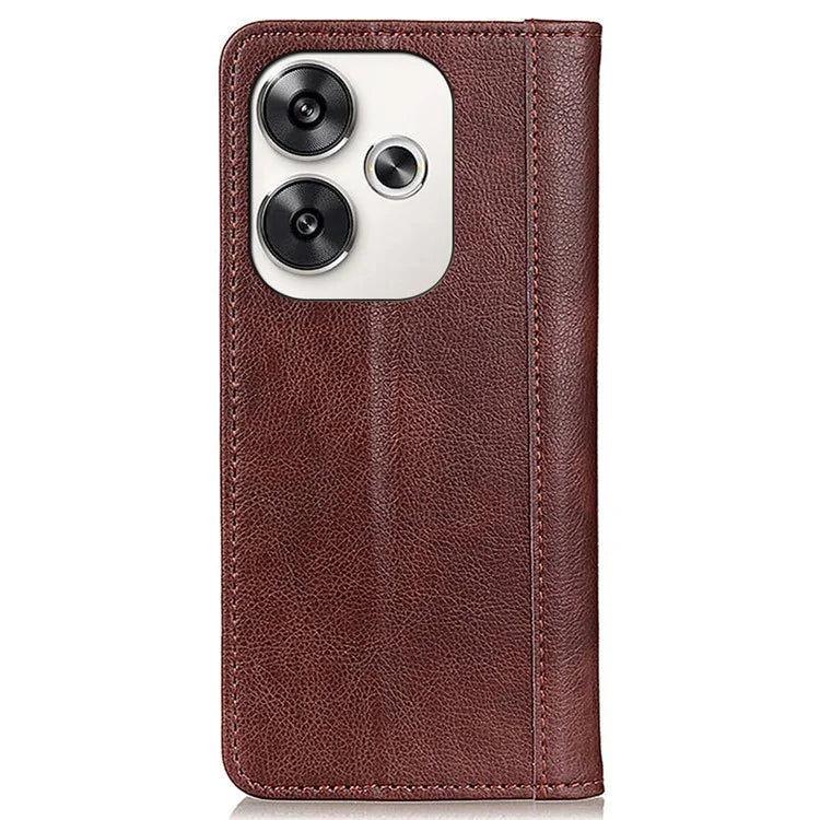 For Xiaomi Poco F6 5G / Redmi Turbo 3 5G Split Leather Flip Phone Cover Wholesale Wallet Mobile Phone Cases