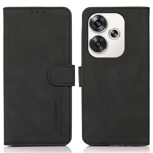 KHAZNEH For Xiaomi Poco F6 5G / Redmi Turbo 3 5G Case Magnetic Clasp Leather Mobile Phone Cover