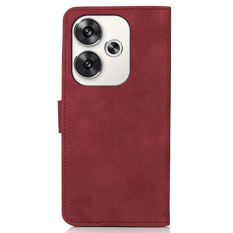 KHAZNEH For Xiaomi Poco F6 5G / Redmi Turbo 3 5G Case Magnetic Clasp Leather Mobile Phone Cover