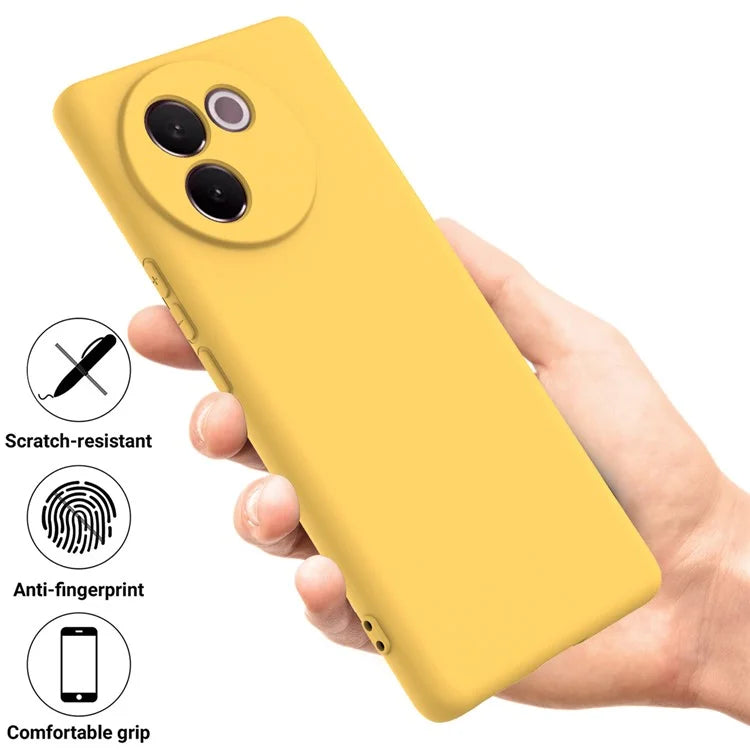 For vivo V30e 5G Case Liquid Silicone Protective Phone Cover with Strap