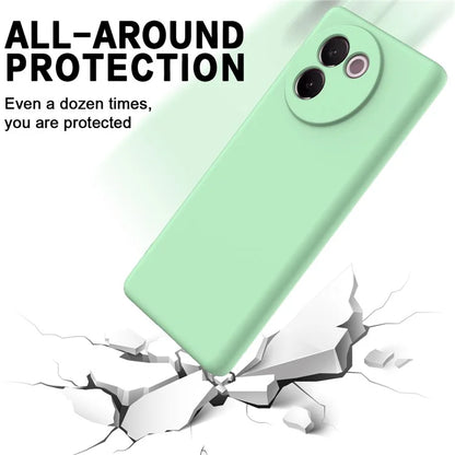 For vivo V30e 5G Case Liquid Silicone Protective Phone Cover with Strap