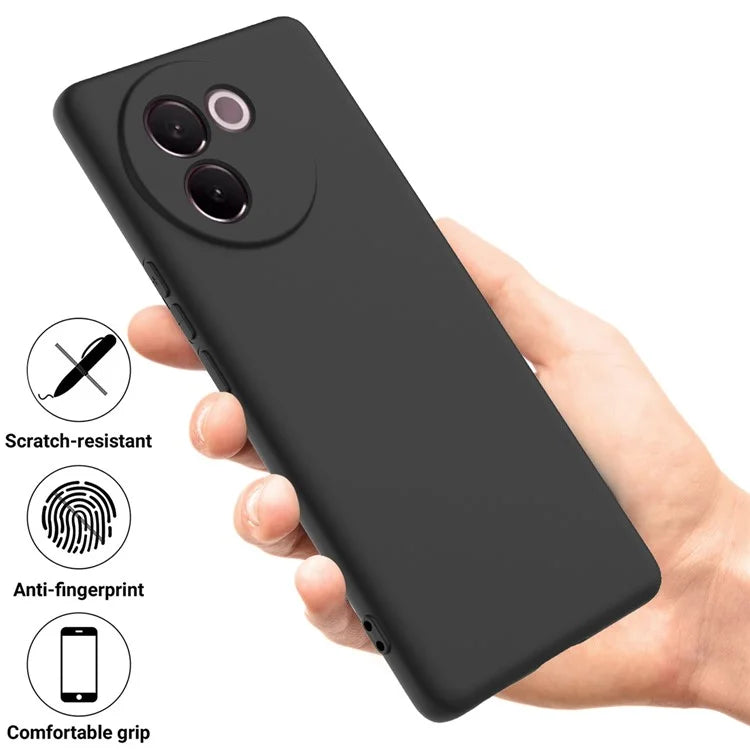 For vivo V30e 5G Case Liquid Silicone Protective Phone Cover with Strap