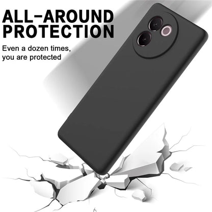 For vivo V30e 5G Case Liquid Silicone Protective Phone Cover with Strap