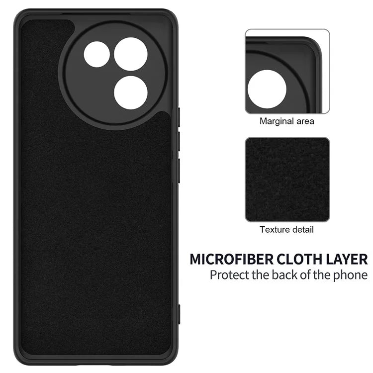 For vivo V30e 5G Case Liquid Silicone Protective Phone Cover with Strap