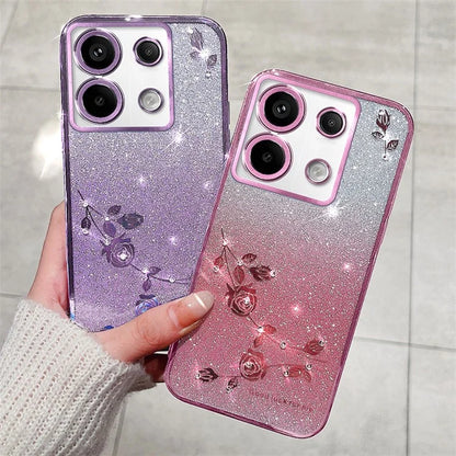 KADEM For Infinix Zero 30 5G Case Gradient Shiny Design TPU Phone Cover