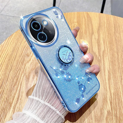 KADEM For vivo Y200i 5G Case Ring Holder TPU Phone Cover Sparkle Gradient Design