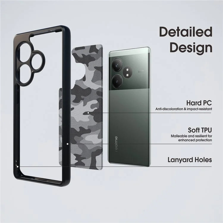 IBMRS For Realme GT Neo6 SE 5G Case TPU+PC Phone Cover Airbags Corners Shockproof