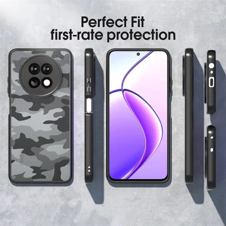 IBMRS For Realme 12 5G / 12x 5G Case Hard PC Back Flexible TPU Frame Phone Cover