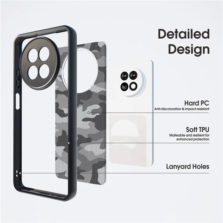 IBMRS For Realme 12 5G / 12x 5G Case Hard PC Back Flexible TPU Frame Phone Cover