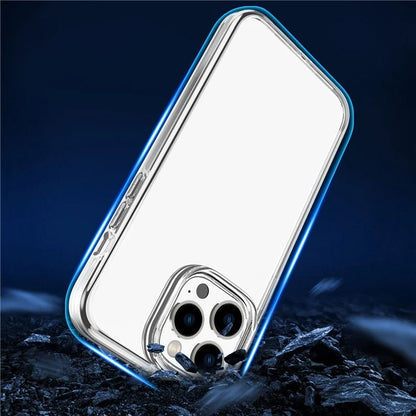 For iPhone 16 Pro Case Clear PC + TPU Shockproof Protective Phone Cover