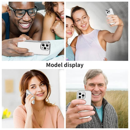 For iPhone 16 Pro Case Clear PC + TPU Shockproof Protective Phone Cover