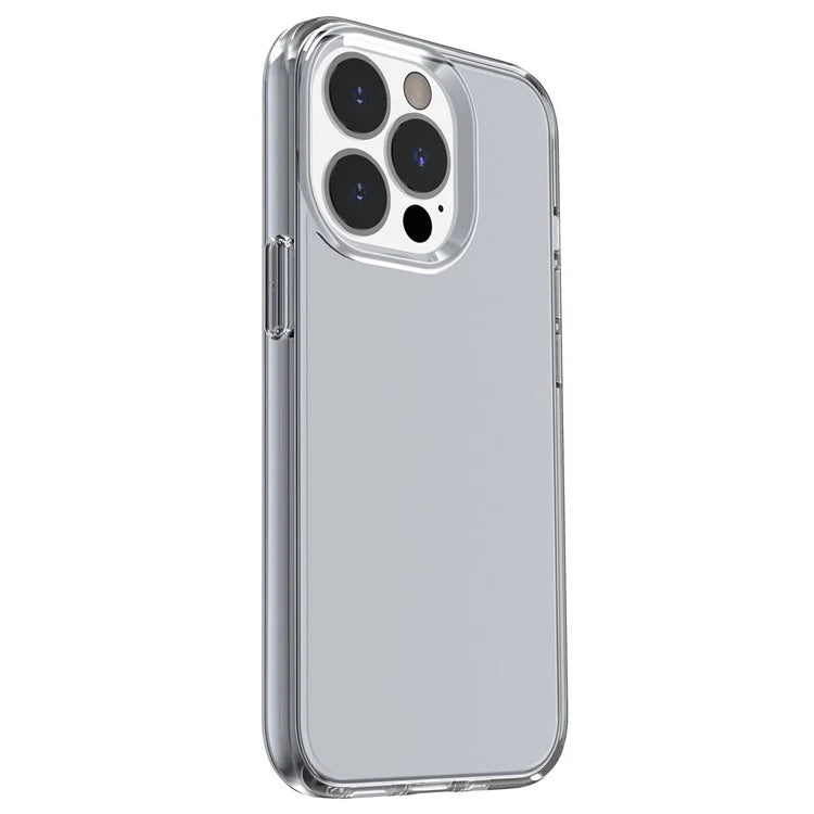 For iPhone 16 Pro Case Clear PC + TPU Shockproof Protective Phone Cover Black