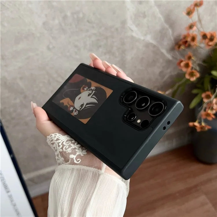 For Samsung Galaxy S24 Ultra E Ink Phone Case 4-Color Display NFC DIY Pattern Phone Cover