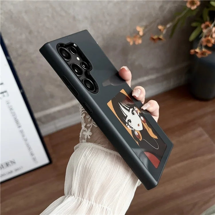 For Samsung Galaxy S24 Ultra E Ink Phone Case 4-Color Display NFC DIY Pattern Phone Cover